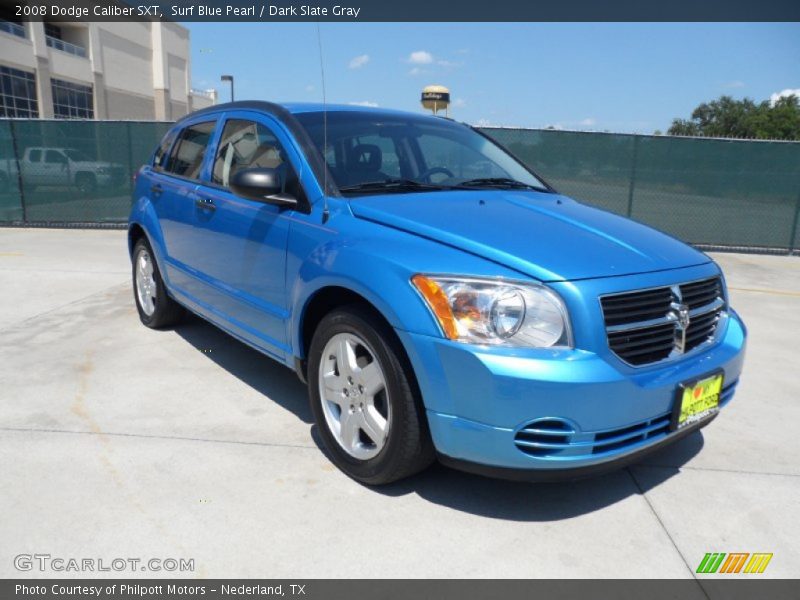 Surf Blue Pearl / Dark Slate Gray 2008 Dodge Caliber SXT