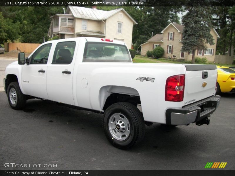 Summit White / Dark Titanium 2011 Chevrolet Silverado 2500HD Crew Cab 4x4