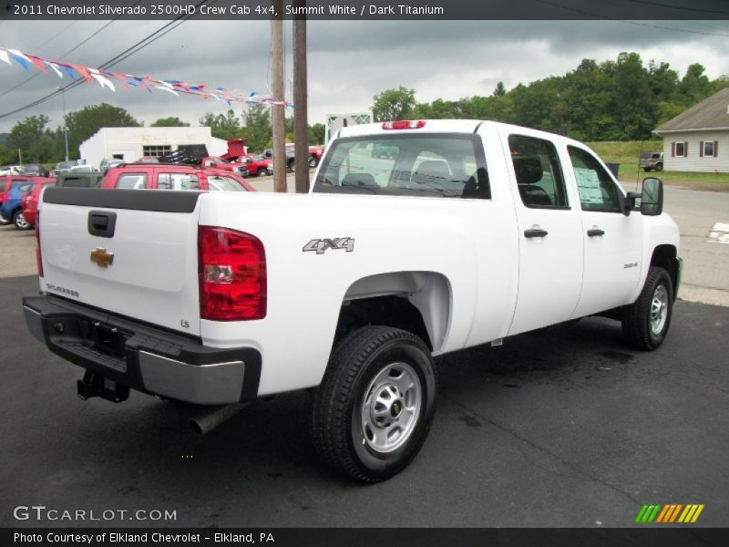 Summit White / Dark Titanium 2011 Chevrolet Silverado 2500HD Crew Cab 4x4