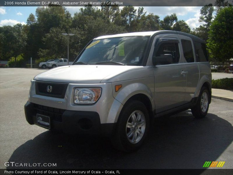 Alabaster Silver Metallic / Gray/Blue 2006 Honda Element EX-P AWD