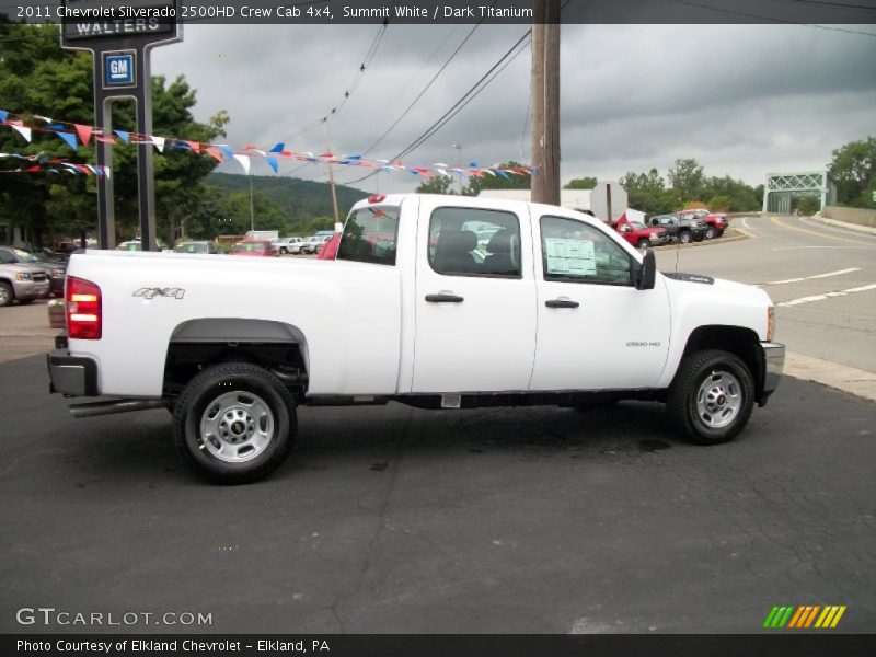 Summit White / Dark Titanium 2011 Chevrolet Silverado 2500HD Crew Cab 4x4