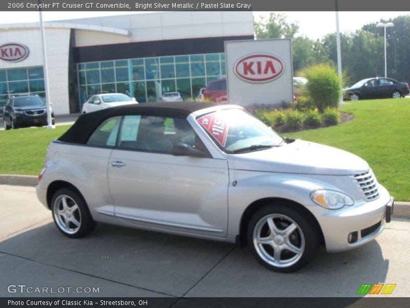 Bright Silver Metallic / Pastel Slate Gray 2006 Chrysler PT Cruiser GT Convertible
