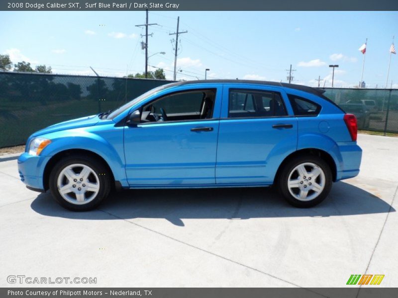 Surf Blue Pearl / Dark Slate Gray 2008 Dodge Caliber SXT