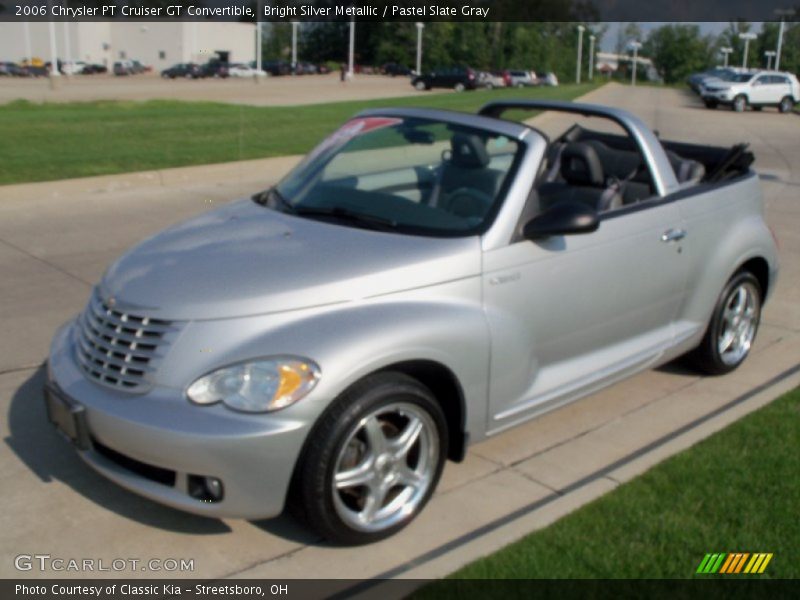 Bright Silver Metallic / Pastel Slate Gray 2006 Chrysler PT Cruiser GT Convertible