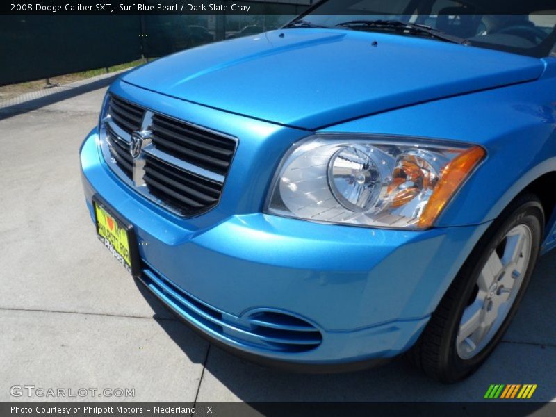 Surf Blue Pearl / Dark Slate Gray 2008 Dodge Caliber SXT