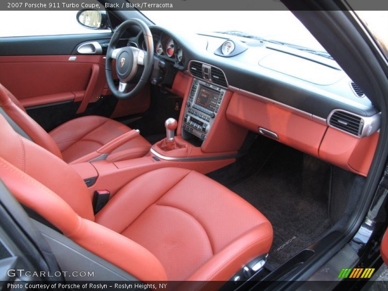  2007 911 Turbo Coupe Black/Terracotta Interior