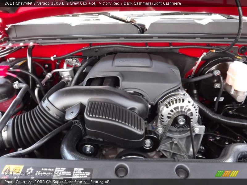 Victory Red / Dark Cashmere/Light Cashmere 2011 Chevrolet Silverado 1500 LTZ Crew Cab 4x4