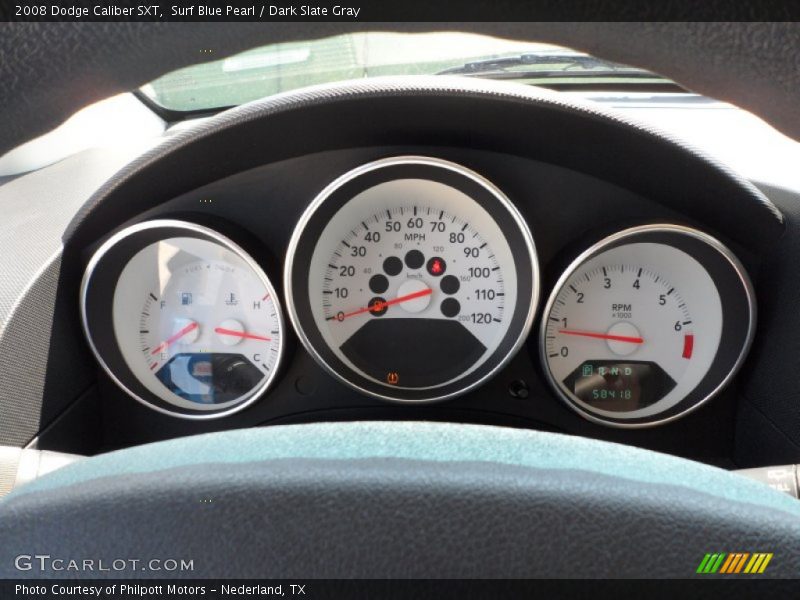 Surf Blue Pearl / Dark Slate Gray 2008 Dodge Caliber SXT