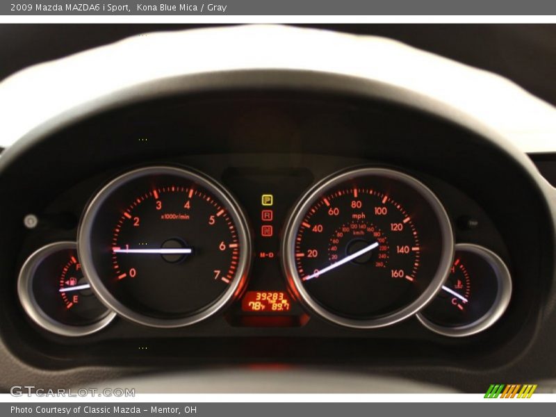 Kona Blue Mica / Gray 2009 Mazda MAZDA6 i Sport