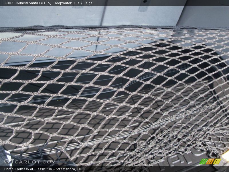 Deepwater Blue / Beige 2007 Hyundai Santa Fe GLS