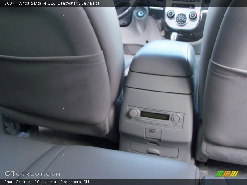 Deepwater Blue / Beige 2007 Hyundai Santa Fe GLS