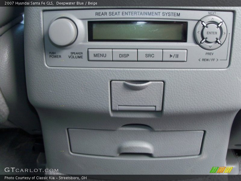 Deepwater Blue / Beige 2007 Hyundai Santa Fe GLS