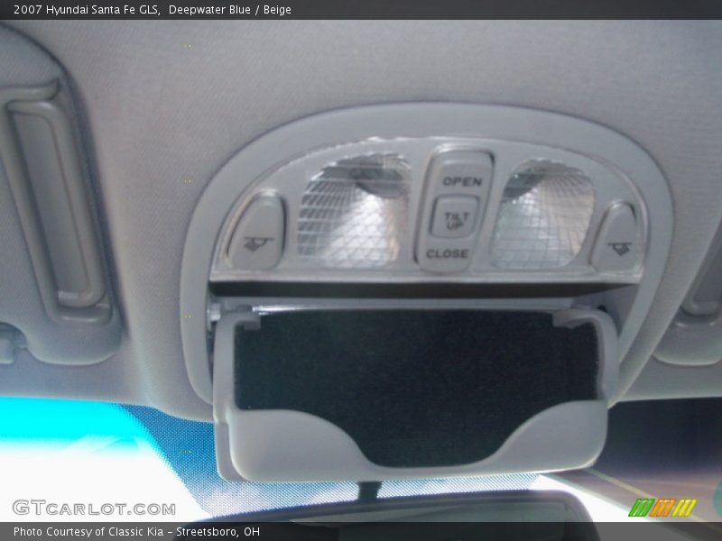 Deepwater Blue / Beige 2007 Hyundai Santa Fe GLS