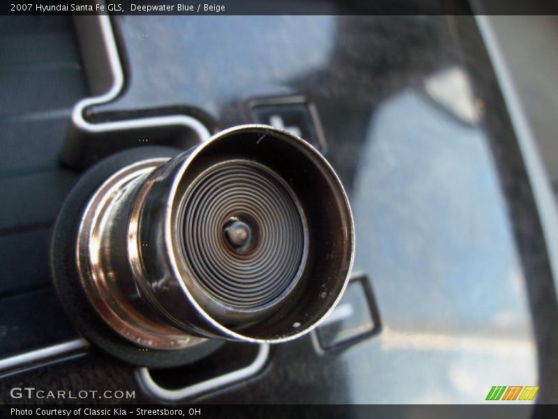 Deepwater Blue / Beige 2007 Hyundai Santa Fe GLS