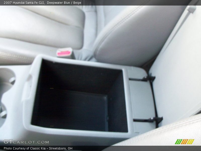 Deepwater Blue / Beige 2007 Hyundai Santa Fe GLS