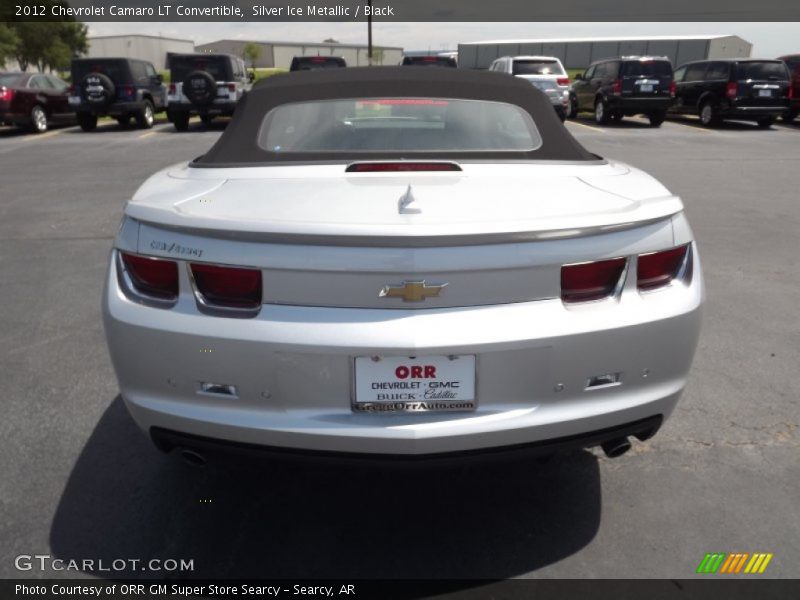 Silver Ice Metallic / Black 2012 Chevrolet Camaro LT Convertible