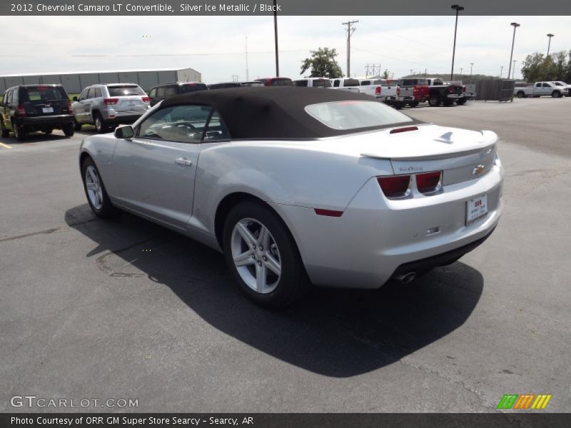 Silver Ice Metallic / Black 2012 Chevrolet Camaro LT Convertible