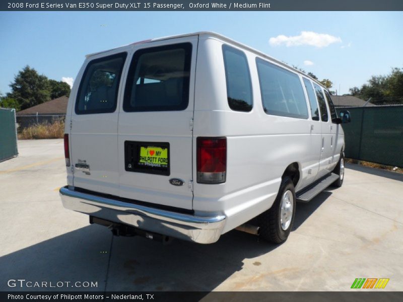 Oxford White / Medium Flint 2008 Ford E Series Van E350 Super Duty XLT 15 Passenger