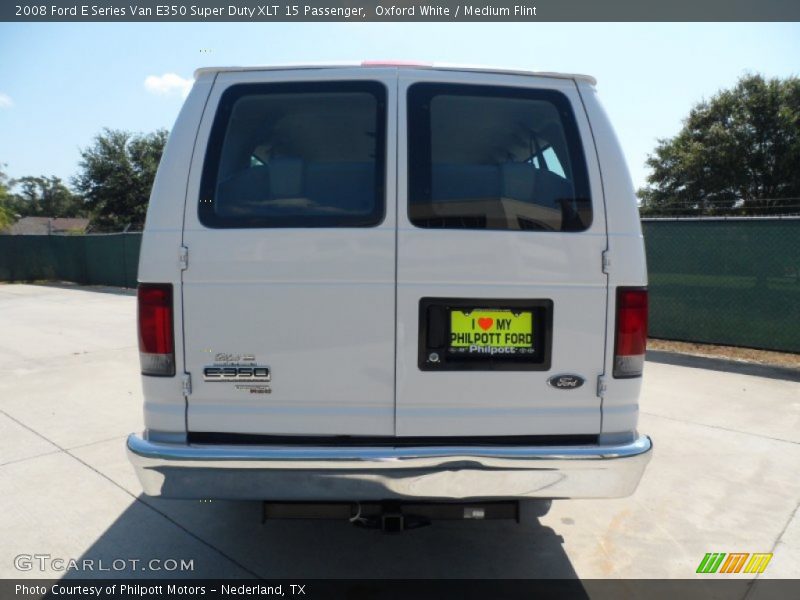 Oxford White / Medium Flint 2008 Ford E Series Van E350 Super Duty XLT 15 Passenger