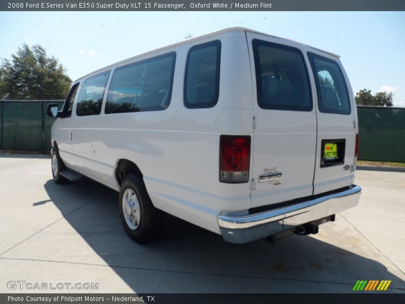 Oxford White / Medium Flint 2008 Ford E Series Van E350 Super Duty XLT 15 Passenger