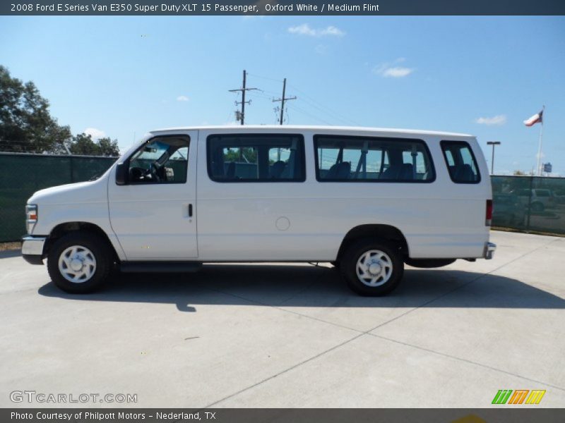 Oxford White / Medium Flint 2008 Ford E Series Van E350 Super Duty XLT 15 Passenger