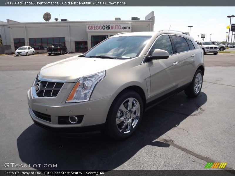 Gold Mist Metallic / Shale/Brownstone 2012 Cadillac SRX Performance