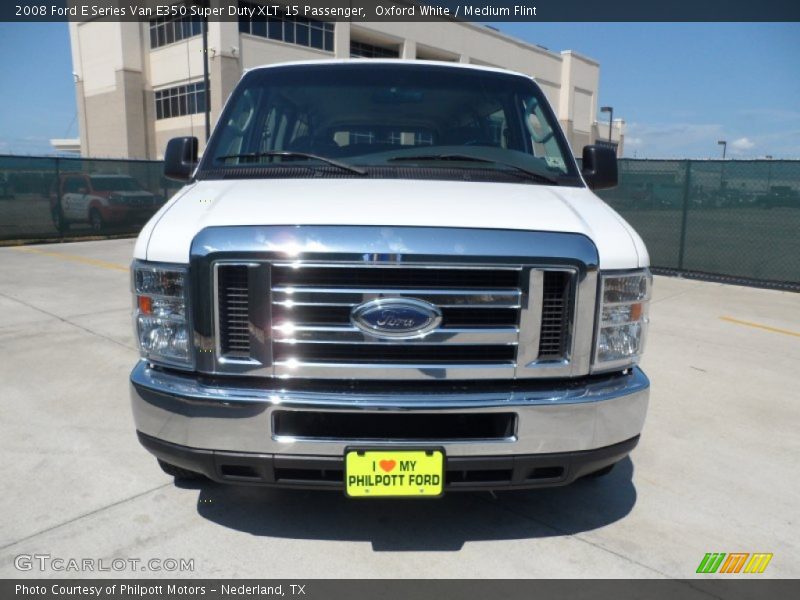 Oxford White / Medium Flint 2008 Ford E Series Van E350 Super Duty XLT 15 Passenger