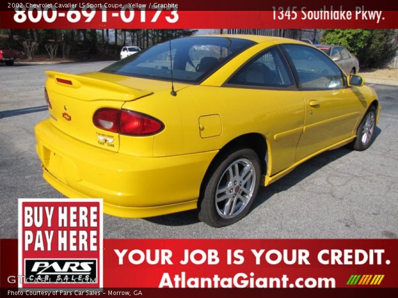 Yellow / Graphite 2002 Chevrolet Cavalier LS Sport Coupe