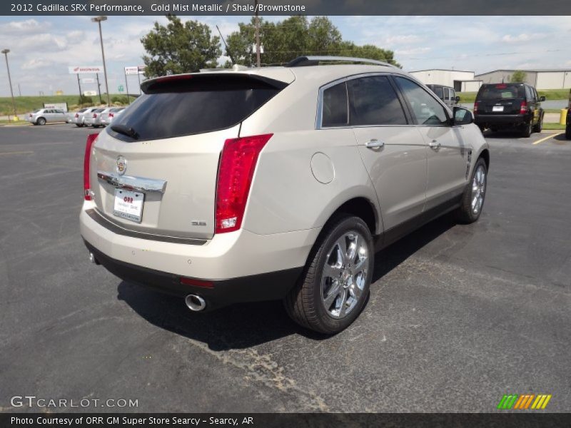Gold Mist Metallic / Shale/Brownstone 2012 Cadillac SRX Performance