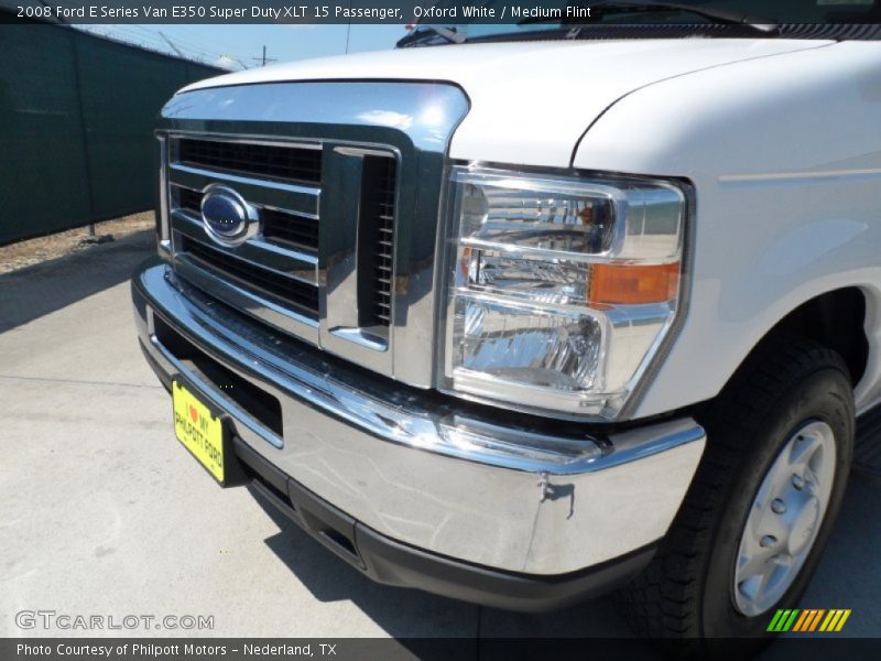 Oxford White / Medium Flint 2008 Ford E Series Van E350 Super Duty XLT 15 Passenger