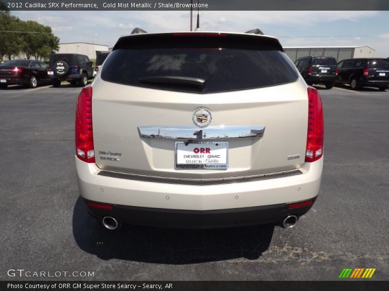 Gold Mist Metallic / Shale/Brownstone 2012 Cadillac SRX Performance