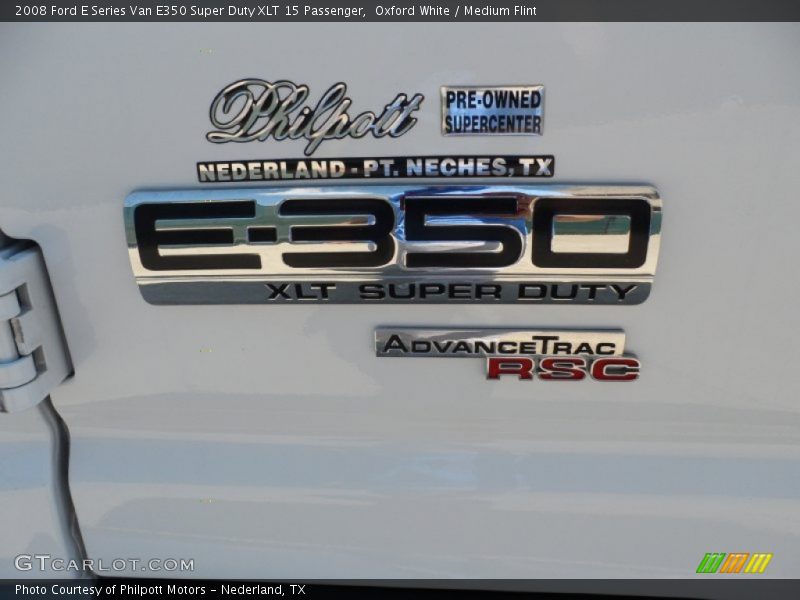 Oxford White / Medium Flint 2008 Ford E Series Van E350 Super Duty XLT 15 Passenger