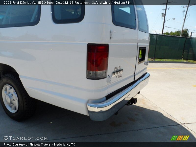 Oxford White / Medium Flint 2008 Ford E Series Van E350 Super Duty XLT 15 Passenger