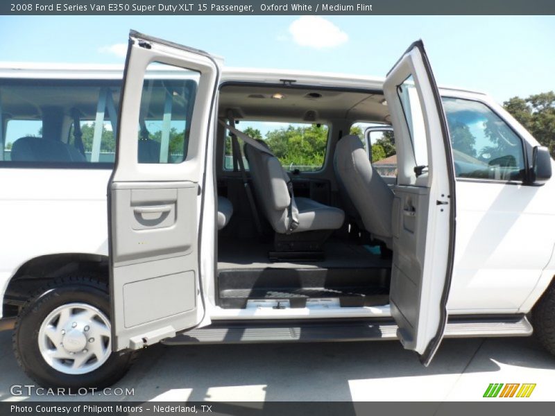 Oxford White / Medium Flint 2008 Ford E Series Van E350 Super Duty XLT 15 Passenger