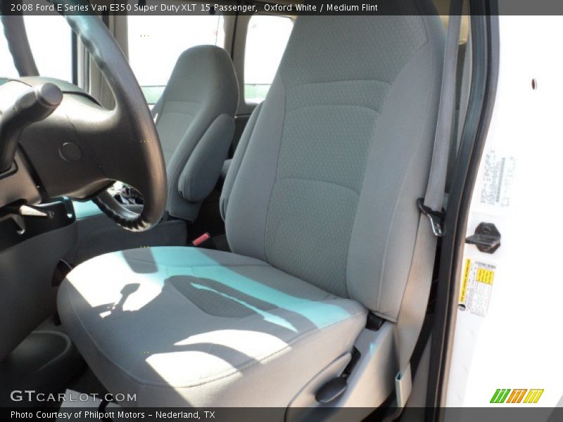 Oxford White / Medium Flint 2008 Ford E Series Van E350 Super Duty XLT 15 Passenger