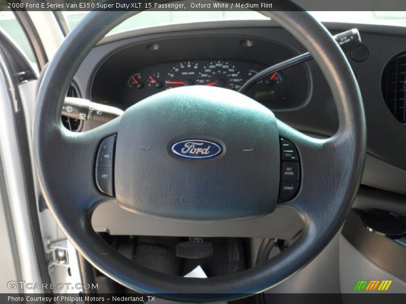 Oxford White / Medium Flint 2008 Ford E Series Van E350 Super Duty XLT 15 Passenger