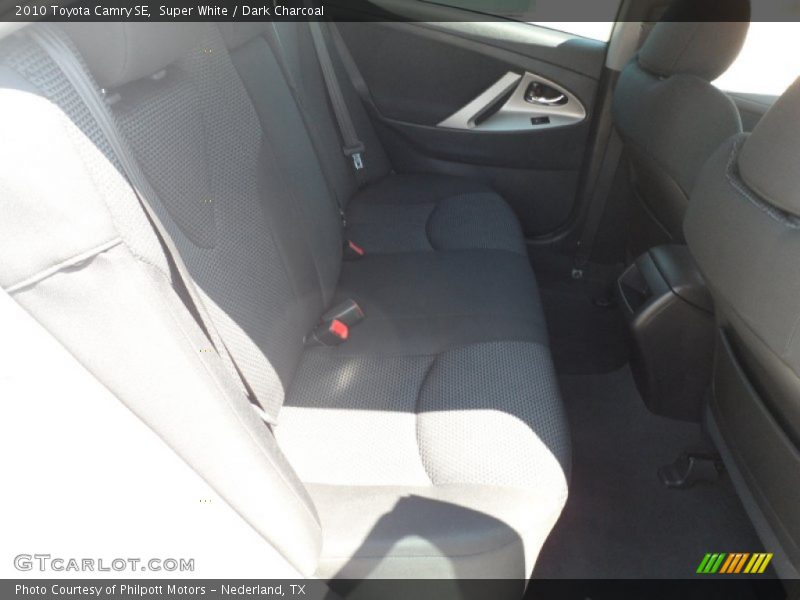 Super White / Dark Charcoal 2010 Toyota Camry SE