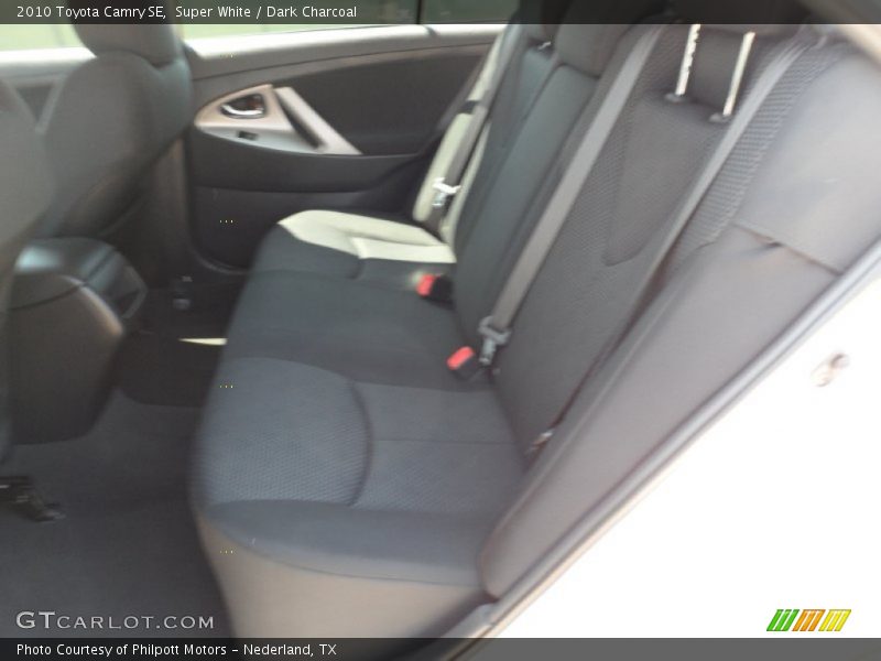 Super White / Dark Charcoal 2010 Toyota Camry SE