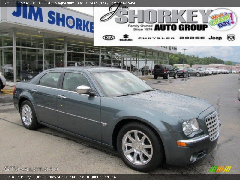Magnesium Pearl / Deep Jade/Light Graystone 2005 Chrysler 300 C HEMI