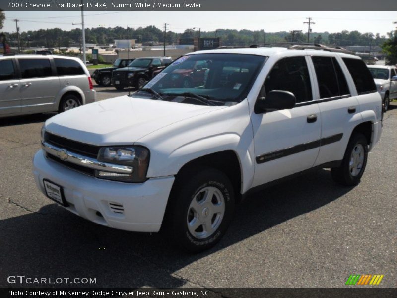 Summit White / Medium Pewter 2003 Chevrolet TrailBlazer LS 4x4