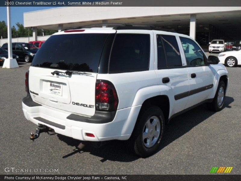 Summit White / Medium Pewter 2003 Chevrolet TrailBlazer LS 4x4