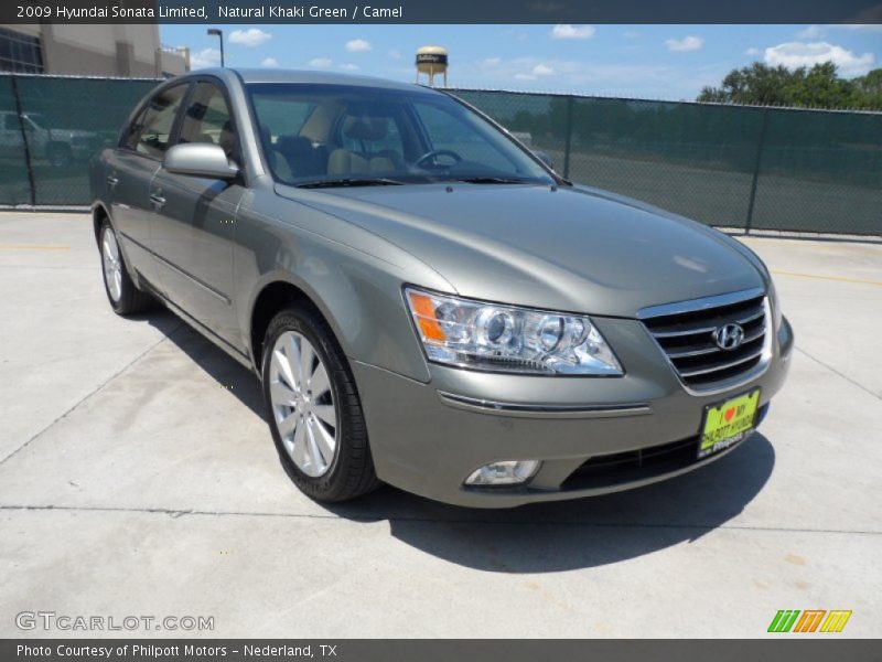 Natural Khaki Green / Camel 2009 Hyundai Sonata Limited