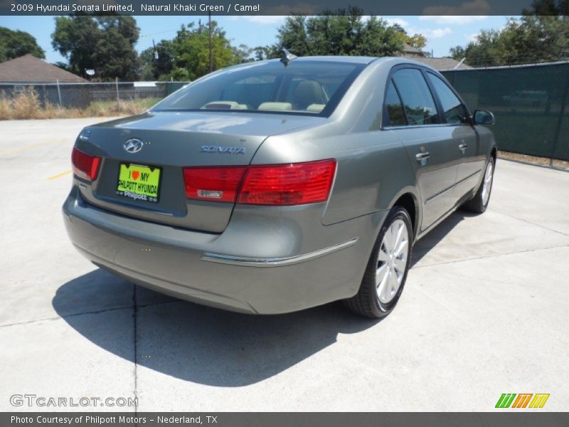 Natural Khaki Green / Camel 2009 Hyundai Sonata Limited