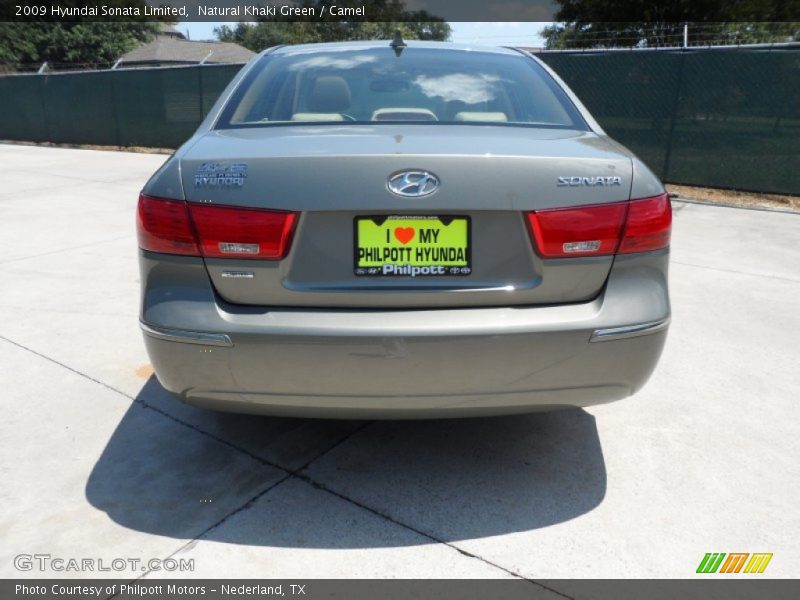 Natural Khaki Green / Camel 2009 Hyundai Sonata Limited