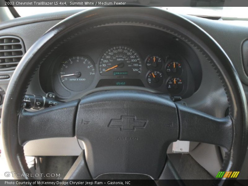 Summit White / Medium Pewter 2003 Chevrolet TrailBlazer LS 4x4