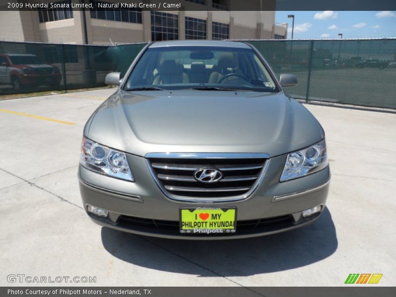 Natural Khaki Green / Camel 2009 Hyundai Sonata Limited
