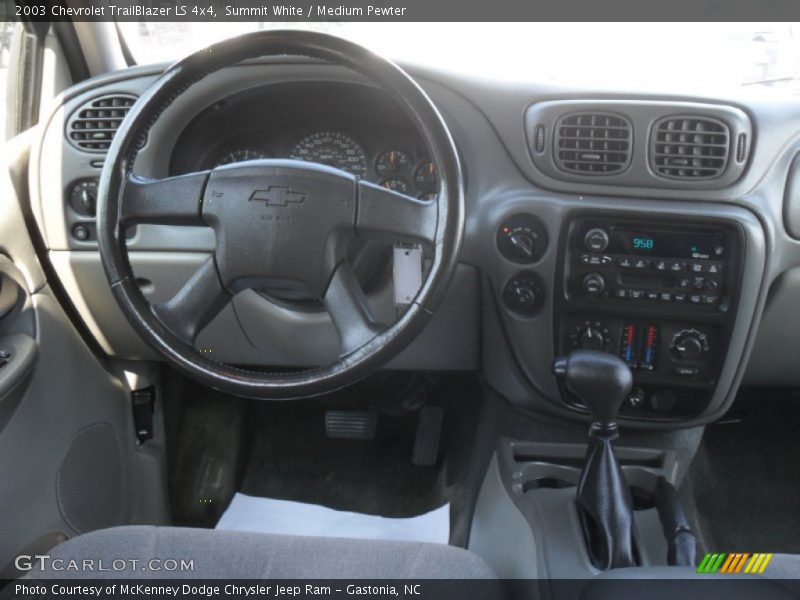 Summit White / Medium Pewter 2003 Chevrolet TrailBlazer LS 4x4