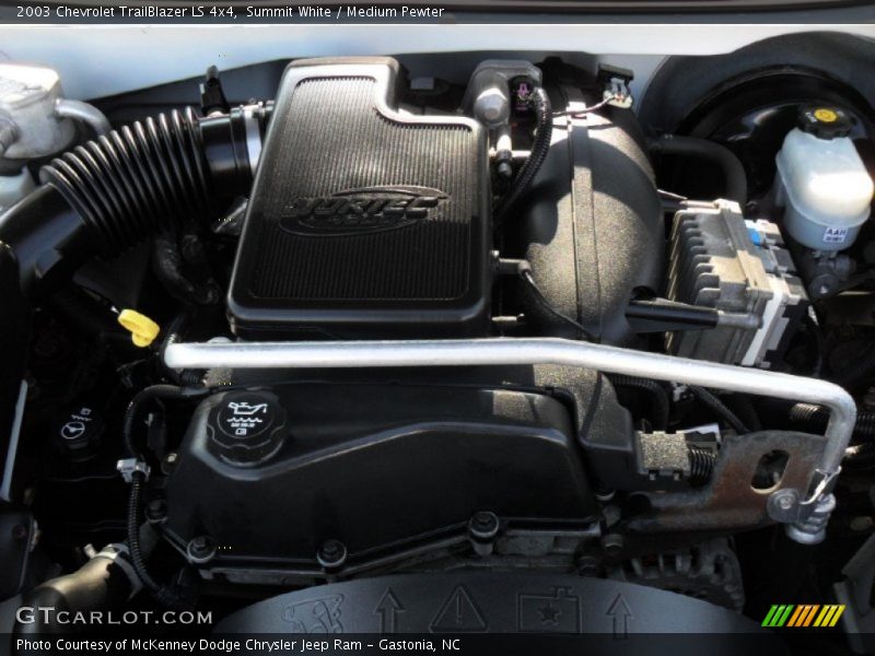 Summit White / Medium Pewter 2003 Chevrolet TrailBlazer LS 4x4