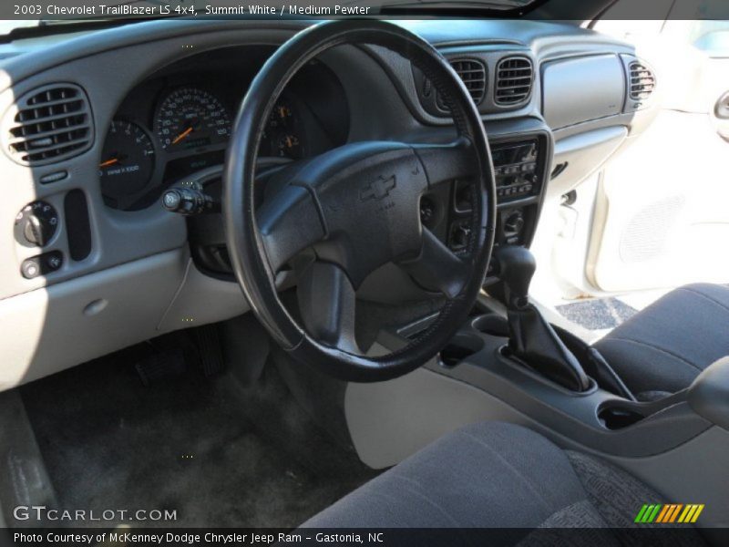 Summit White / Medium Pewter 2003 Chevrolet TrailBlazer LS 4x4