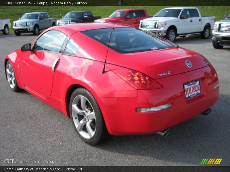 Nogaro Red / Carbon 2008 Nissan 350Z Coupe